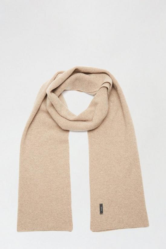 Burton 1904 Stone Wool Blend Scarf With Cashmere 1