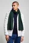 Burton 1904 Green Wool Blend Scarf With Cashmere thumbnail 2