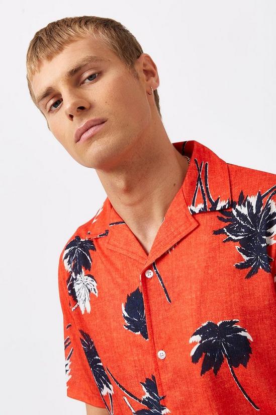 Burton Red Palm Print Shirt 4