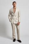 Burton Slim Fit Texture Elasticated Suit Trousers thumbnail 2