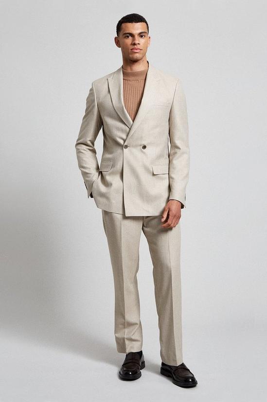 Burton Slim Fit Texture Elasticated Suit Trousers 2
