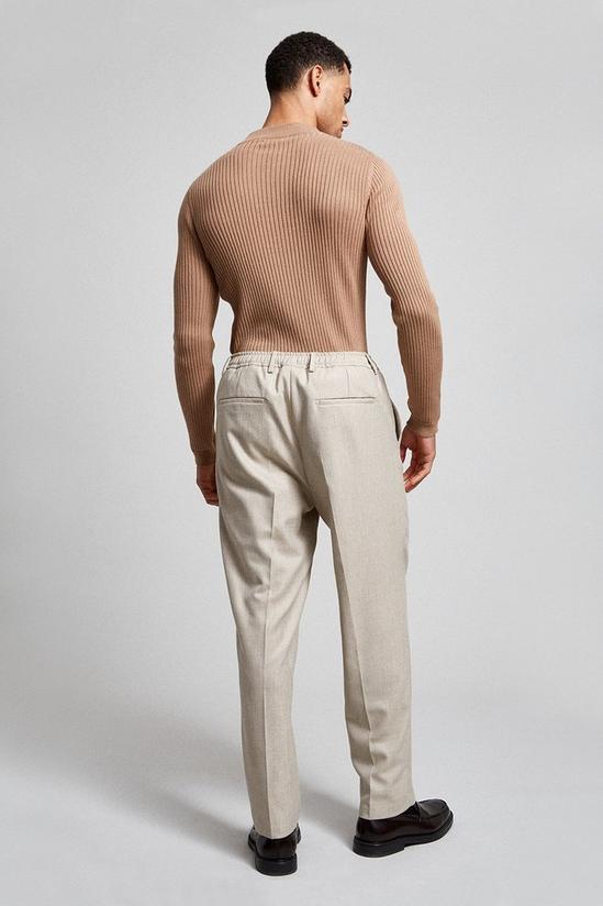 Burton Slim Fit Texture Elasticated Suit Trousers 3