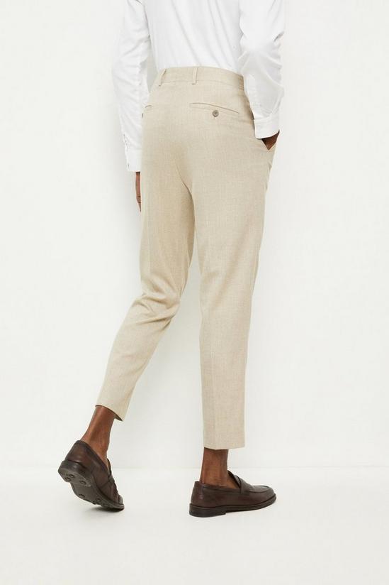 Burton Tapered Fit Texture Pleated Suit Trousers 3