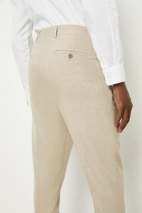 Burton Tapered Fit Texture Pleated Suit Trousers 5