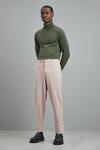 Burton Tapered Crop Stretch Pink Suit Trousers thumbnail 1