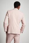 Burton Slim Fit Pink Stretch Double Breasted  Suit Jackett thumbnail 3