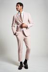 Burton Slim Fit Stretch Pink Suit Trousers thumbnail 2