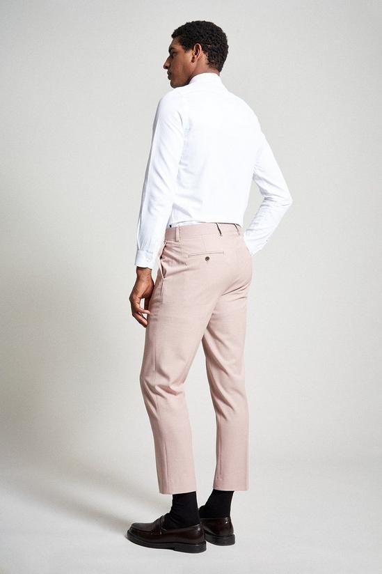 Burton Slim Fit Stretch Pink Suit Trousers 3
