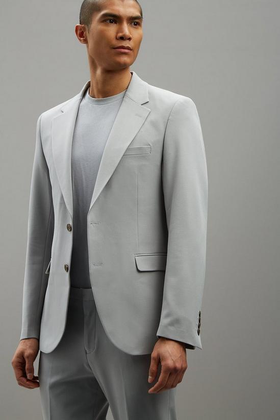 Burton Slim Fit Stone Stretch Suit Jacket 1