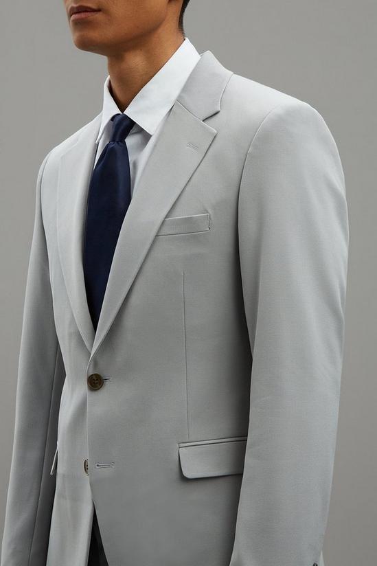 Burton Slim Fit Stone Stretch Suit Jacket 4