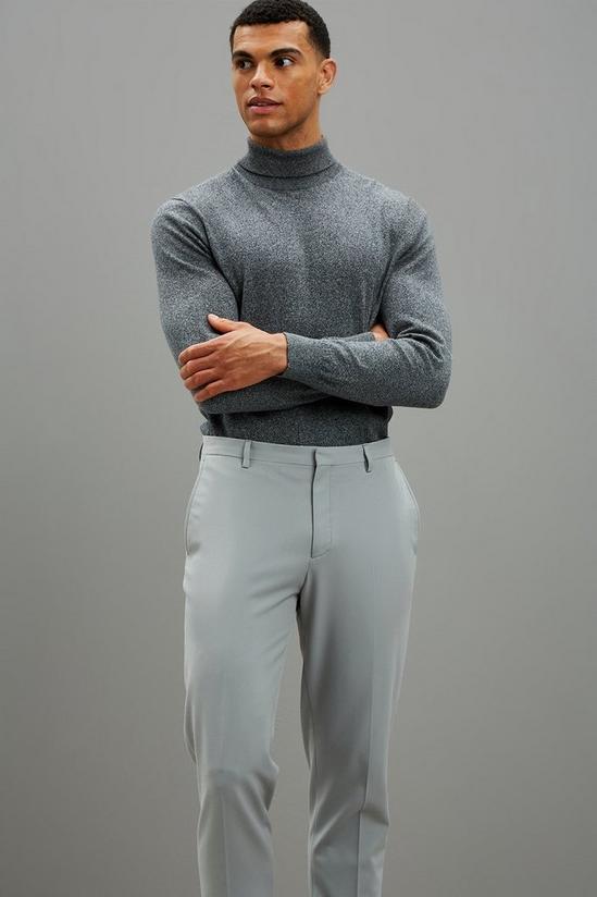 Burton Slim Fit Stone Stretch Suit Trousers 2
