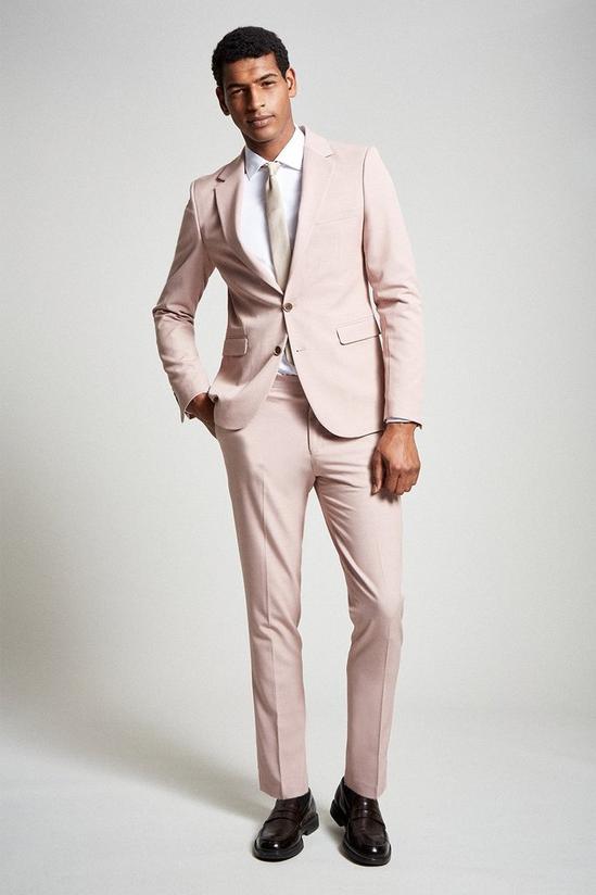 Burton Super Skinny Stretch Pink Suit Jacket 2
