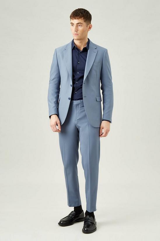 Burton Slim Fit Stretch Blue Suit Jacket 2