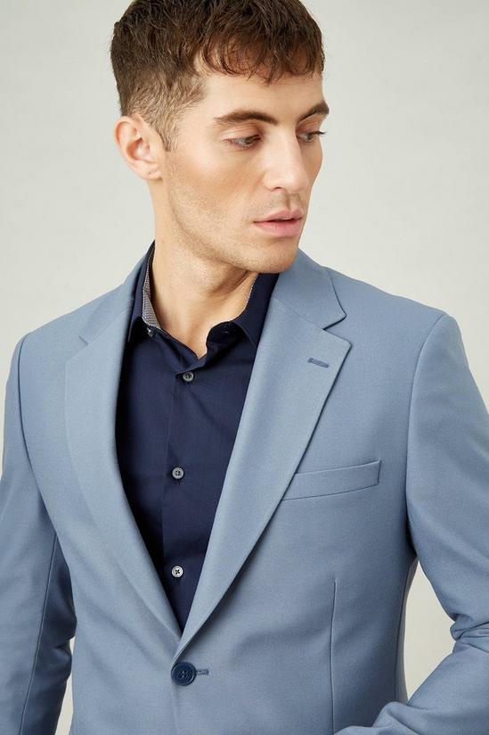 Burton Slim Fit Stretch Blue Suit Jacket 4