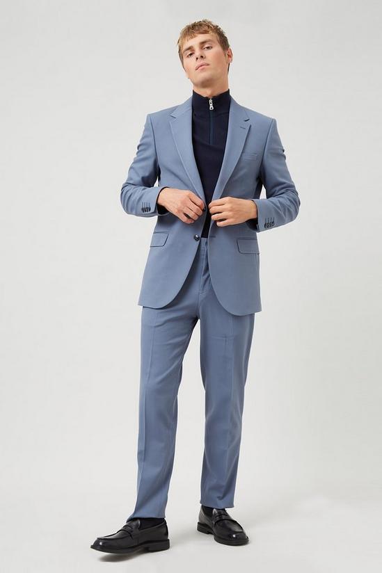 Burton Slim Stretch Blue Suit Trouser 1