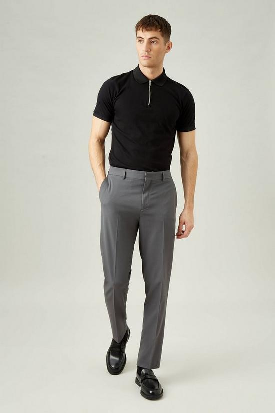Burton Slim Fit Grey Stretch Trousers 1