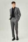 Burton Slim Fit Grey Stretch Trousers thumbnail 2