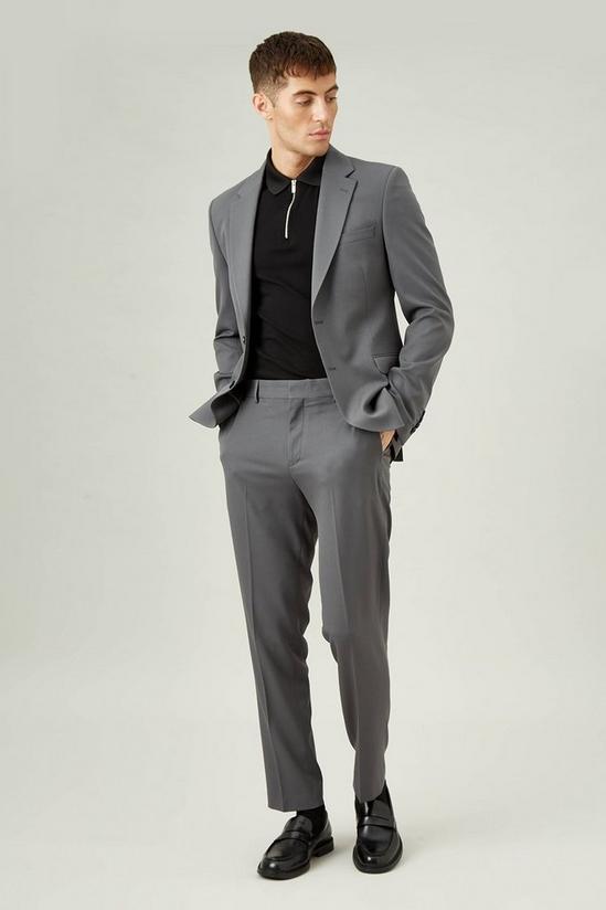 Burton Slim Fit Grey Stretch Trousers 2