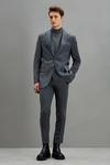 Burton Relaxed Fit Stretch Grey Suit Jacket thumbnail 2