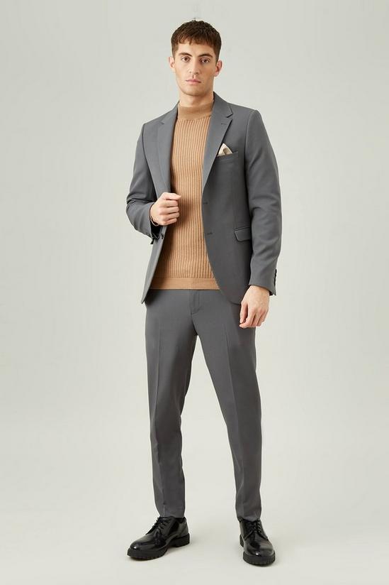 Burton Skinny Fit Stretch Grey Suit Jacket 2