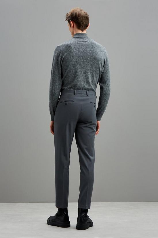 Burton Skinny Fit Stretch Grey Suit Trousers 3