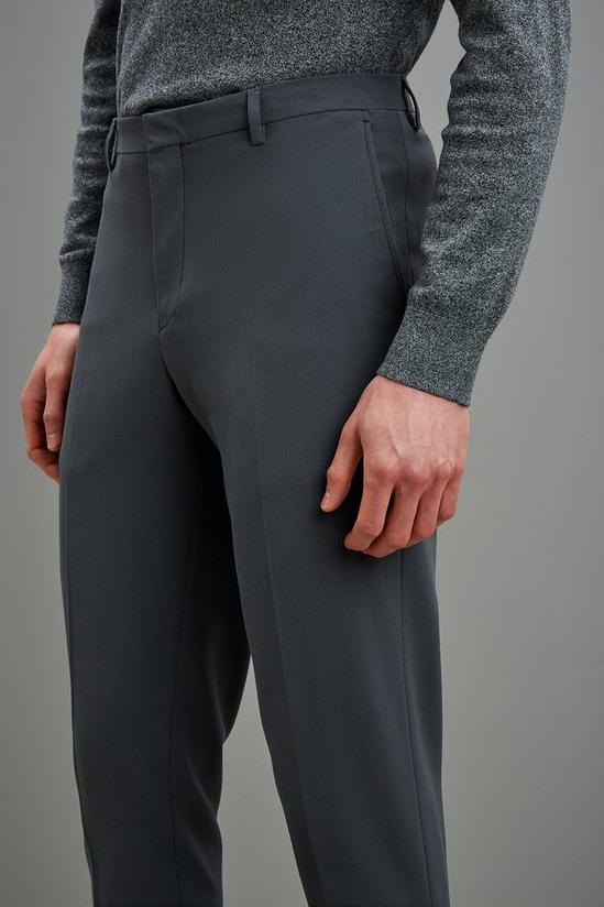Burton Skinny Fit Stretch Grey Suit Trousers 4