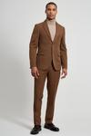 Burton Slim Fit Stretch Dark Earth Suit Trousers thumbnail 2