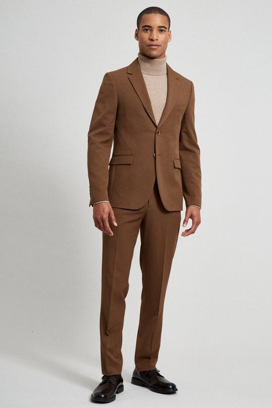 Burton Slim Fit Stretch Dark Earth Suit Trousers 2
