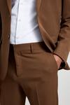 Burton Slim Fit Stretch Dark Earth Suit Trousers thumbnail 4