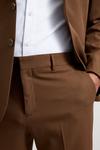 Burton Slim Fit Stretch Dark Earth Suit Trousers thumbnail 5