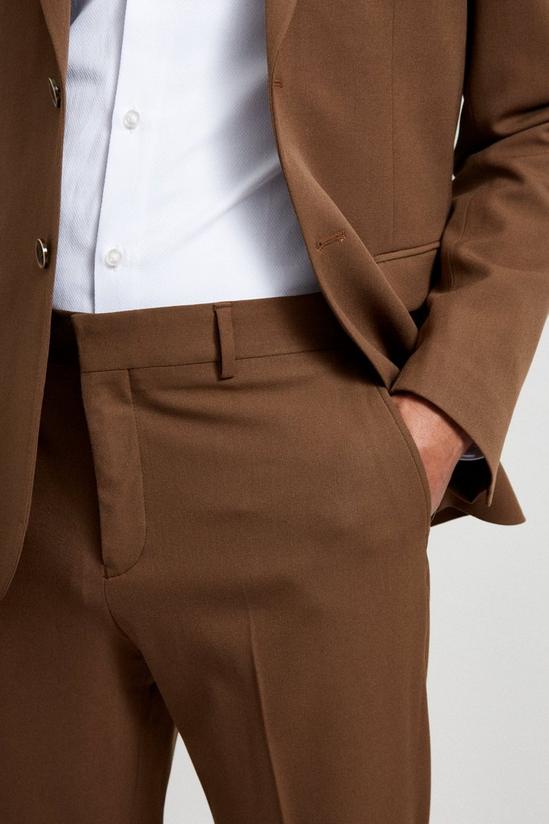 Burton Slim Fit Stretch Dark Earth Suit Trousers 6