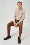 Burton Skinny Fit Brown Stretch Suit Trousers thumbnail 4