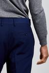 Burton Tailored Fit Blue Textured Suit Trousers thumbnail 4