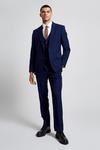 Burton Slim Fit Blue Texture Suit Waistcoat thumbnail 2