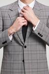 Burton Relaxed Fit Grey Retro Check Suit Jacket thumbnail 4