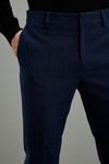 Burton Skinny Fit Navy Marl Suit Trousers thumbnail 5