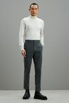 Burton Slim Fit Grey Texture Suit Trousers thumbnail 1