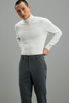 Burton Slim Fit Grey Texture Suit Trousers thumbnail 2