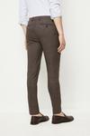Burton Skinny Fit Brown Highlight Check Suit Trousers thumbnail 3