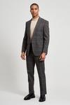 Burton Tailored Fit Brown Saddle Check Suit Trousers thumbnail 2