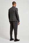 Burton Tapered Fit Grey Saddle Check Trousers thumbnail 3