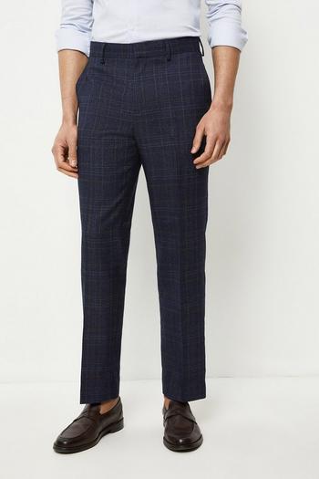 Related Product Tailored Fit Navy Heritage Check Suit Trouser