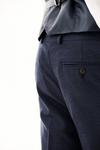 Burton Tailored Fit Navy Marl Suit Trousers thumbnail 3