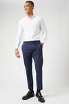 Burton Skinny Fit Navy Highlight Check Suit Trousers thumbnail 2