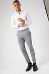 Burton Grey Stepweave Skinny Fit Suit Trouser thumbnail 2