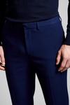 Burton Skinny Fit Navy Texture Suit Trousers thumbnail 6