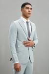 Burton Slim Fit Light Grey Marl Texture Jacket thumbnail 1