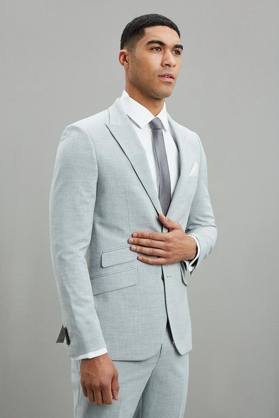 Burton Slim Fit Light Grey Marl Texture Jacket 1