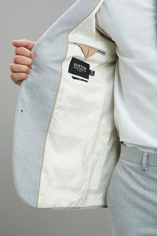 Burton Slim Fit Light Grey Marl Texture Jacket 6