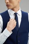 Burton Skinny Fit Navy Texture Suit Waistcoat thumbnail 5